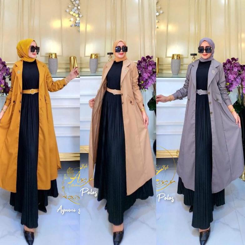 BEST SELLER Ayumi set outer Polos Restock banana