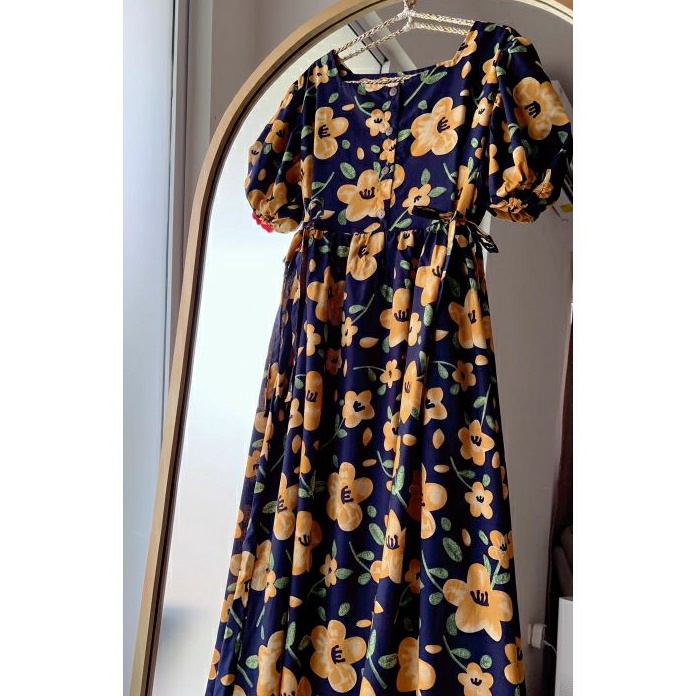 Best Seller ESME 120 | PART 1 | daster rayon busui bumil muslim maxi lengan puff balon karet pendek 