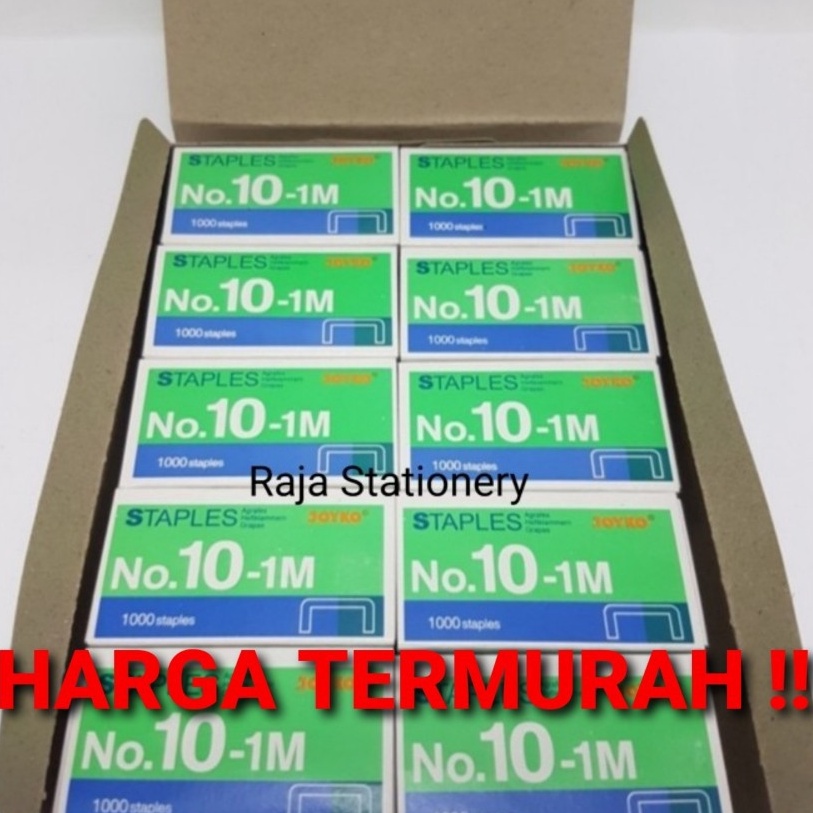 

Best TERMURAH!! STAPLES JOYKO NO.10 KECIL ISI STAPLER REFILL HEKTER NO.10-1M 1 DUS ISI 20