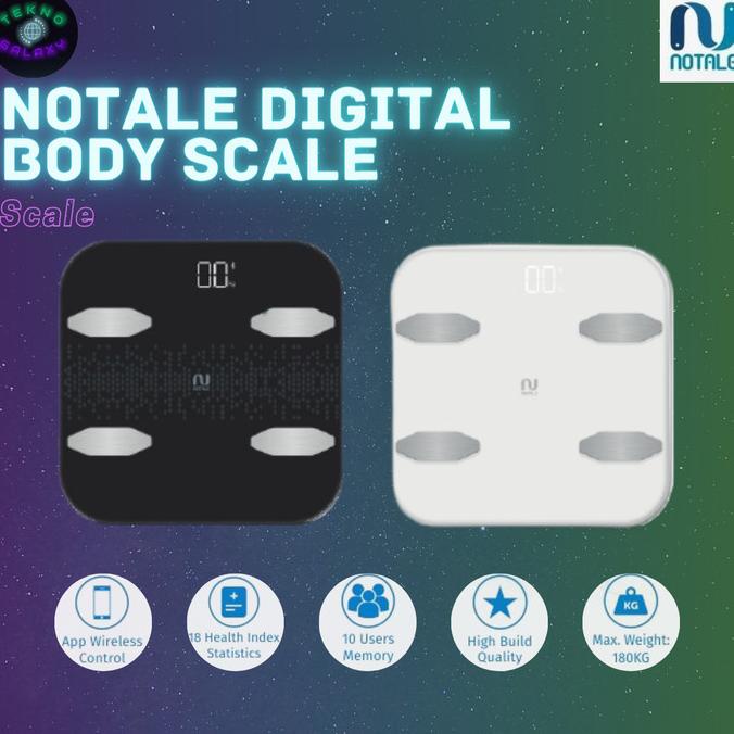 NOTALE Body Scale Timbangan Badan BMI Smart with APPS ALT Xiaomi