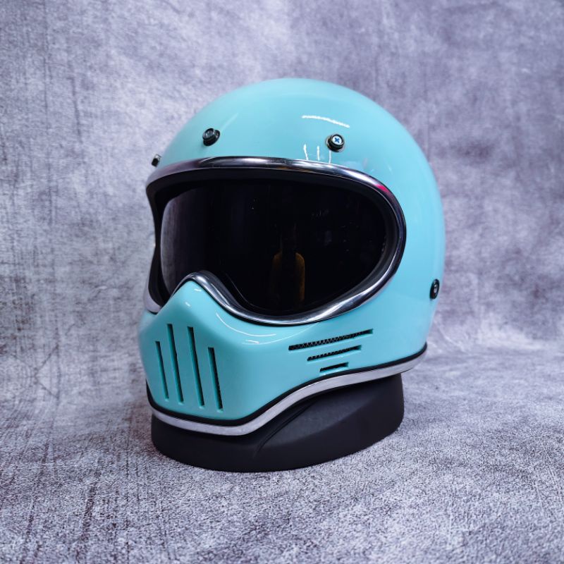 RK HELEM CAKIL SIMPSON M30 RETRO KLASIK CUSTOM FULLFACE