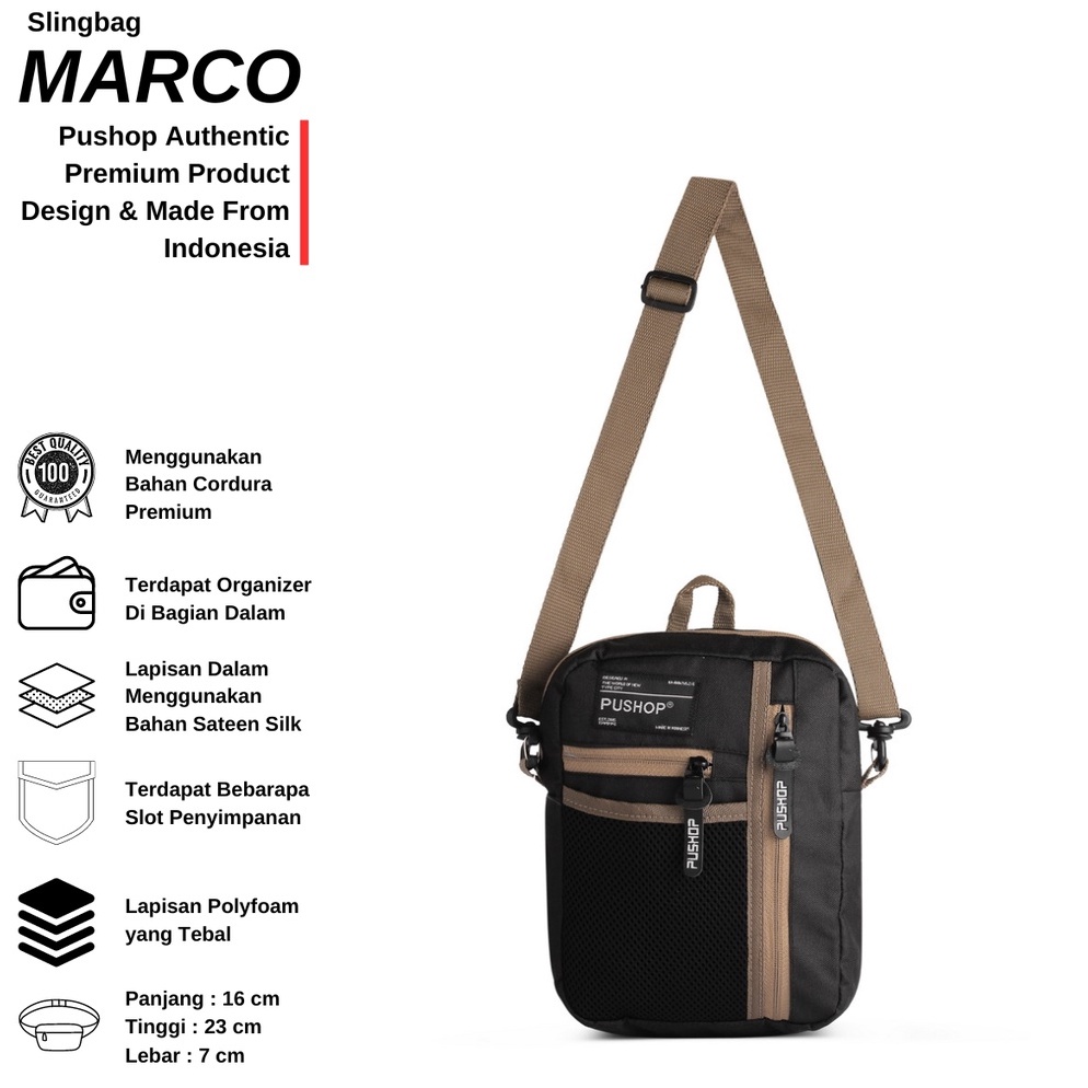 MENARIK Tas Selempang Pushop Marco PUSHOP AUTHENTIC