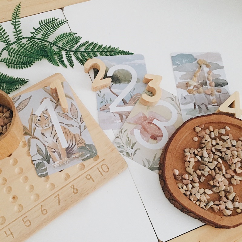 Woh Projects Indonesia Flashcard : Flora Dan Fauna Indonesia - Flashcard Animals And Numbers