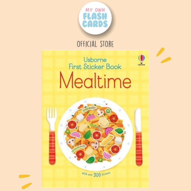 

NEW SALE !!! Usborne Sticker Book Mealtime First Children Education Imported Buku TERLARIS