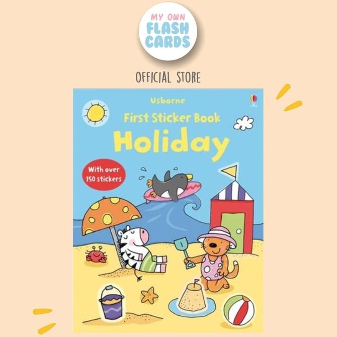 

NEW SALE !!! Holiday - Usborne Sticker Book Tema Liburan Buku Impor Imported Stiker TERLARIS