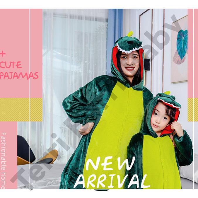 BAJU KOSTUM ONESIE DINO DEWASA ONE SIE DINOSAURUS KIGURUMI DINOSAUR