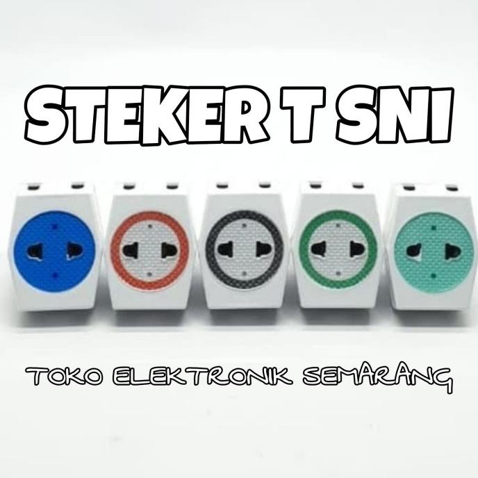 $+$+$+$+] STEKER STOP KONTAK T MULTI COLOKAN T CABANG 3 SNI Stop Kontak Steker