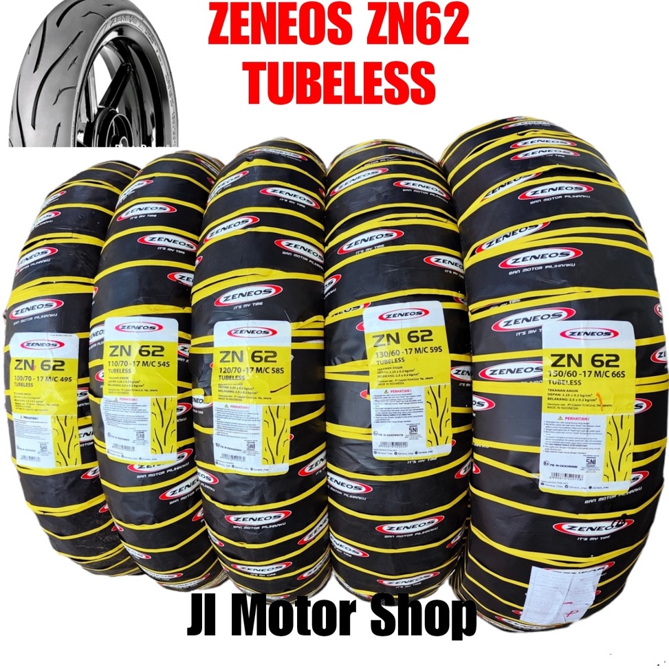 TREND TERBARU BAN ZENEOS ZN62 ZN 62 70/90 80/80 90/80 100/70 110/70 120/70 130/60 150/60 160/60 - BA