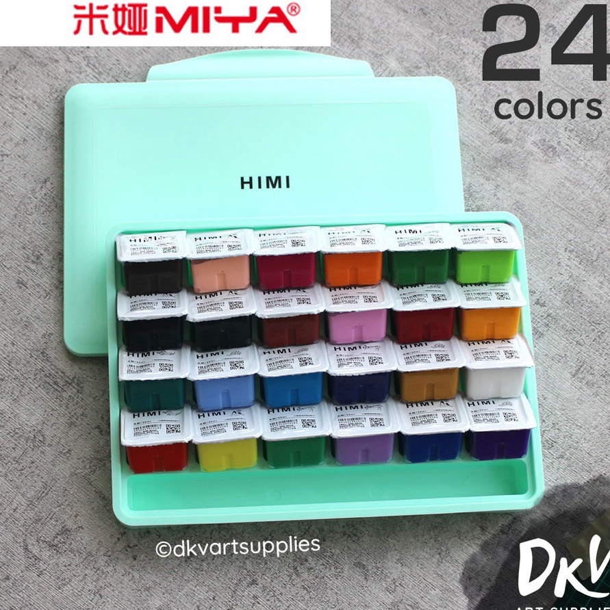 

(A49➲] Miya Himi Gouache 24 Warna Colors 30ml.!!