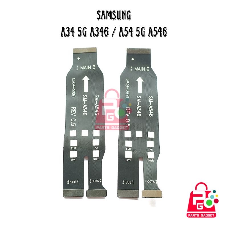 Flexible Mainboard Samsung A34 A346 A54 A546 5G Flexi Sub Board Penghubung Mesin