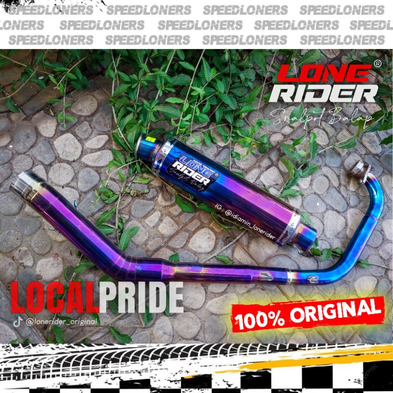 Knalpot Lone Rider GSX R 150 - LONE RIDER ORIGINAL - RR Pahe Gen 1 Bluemoon - GSX 150 R