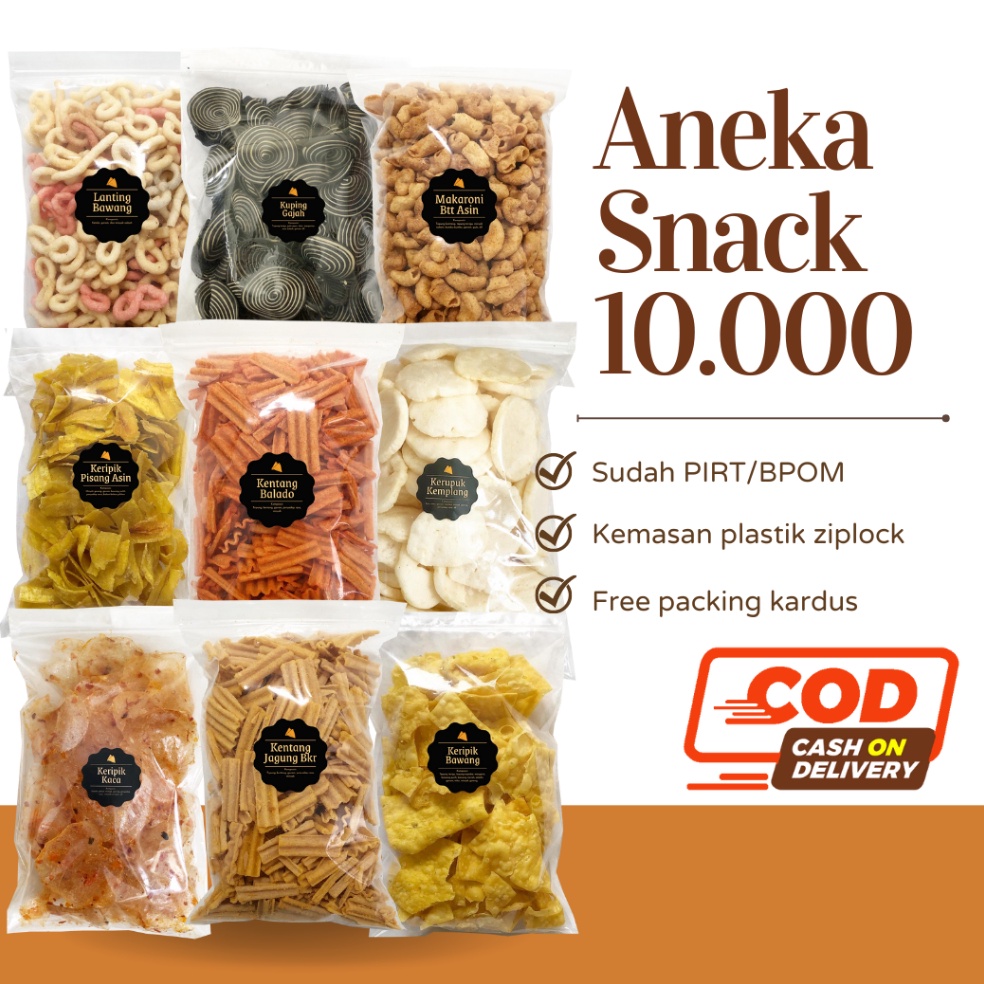 

8.8 STOK READY [DELISH SNACKS] Aneka Snack Serba 10.000 Bebas Pilih / Cemilan Camilan Makanan Ringan Murah 10 RIBU
