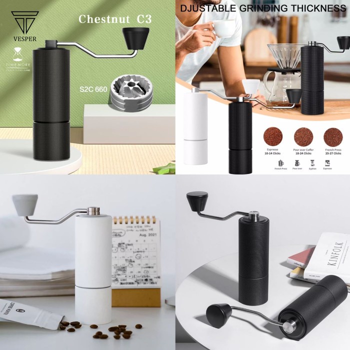 timemore chestnut C3 S2C burr coffee grinder adjustable / grinder kopi