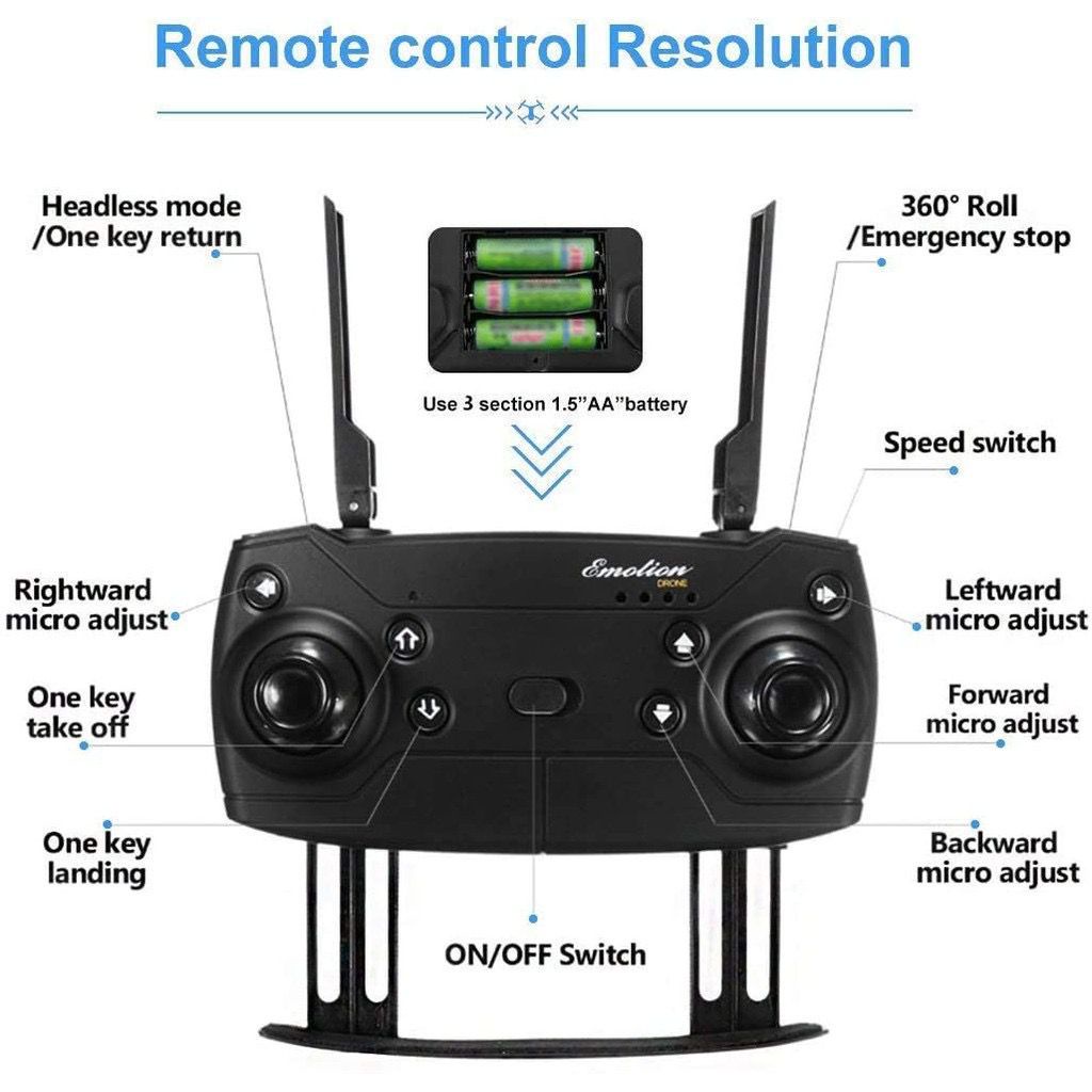 Dennos E58 Drone Camera Drone Quadcopter Auto Fokus Include Remote Dan Kamera