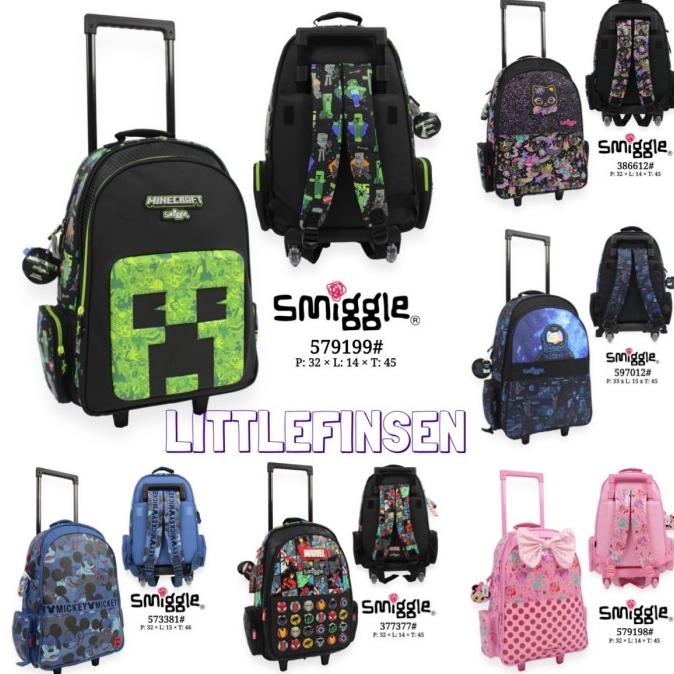 smiggle trolley bag/tas trolley smiggle/tas trolley anak