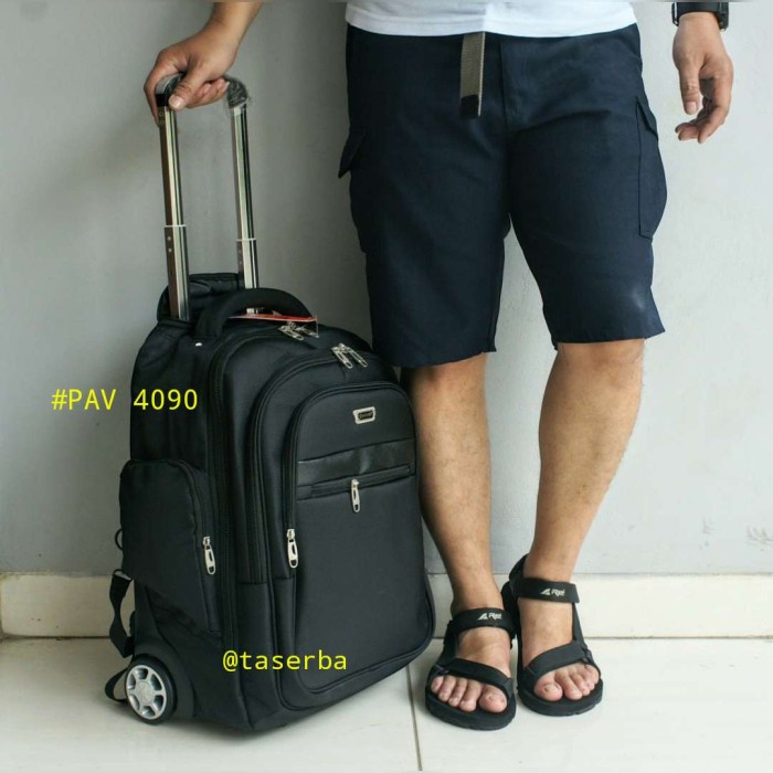 Tas Ransel Trolley Travel Backpack Trolly Paviotty PAV 4090