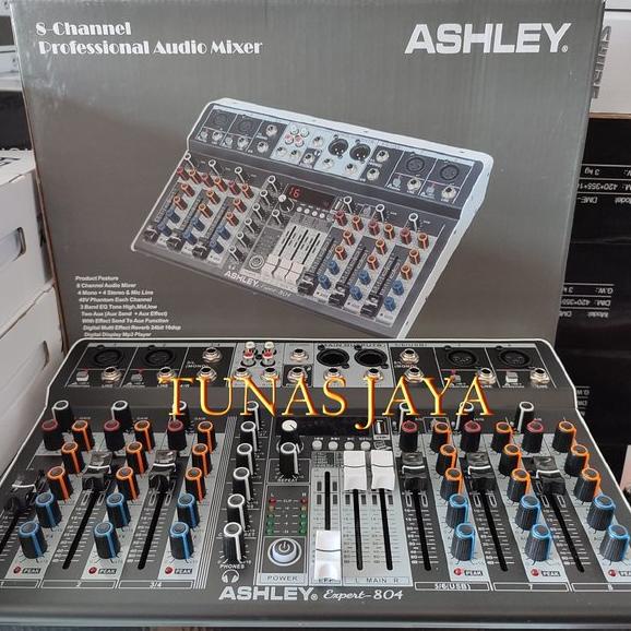 SALE Mixer Ashley Expert804 ashley Expert-804 8channel Reverb 24bit 16Dsp konek PC Soundcard expert 