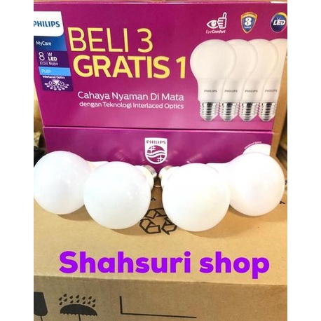 TERBARU Philips led 8 watt philips led 8w philips led unicef 8watt philips led 3 gratis 1 philips le