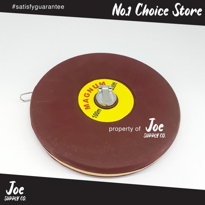 Meteran Bulat Kulit Panjang 100M 100M MAGNUM Meteran Roll Tanah Kain