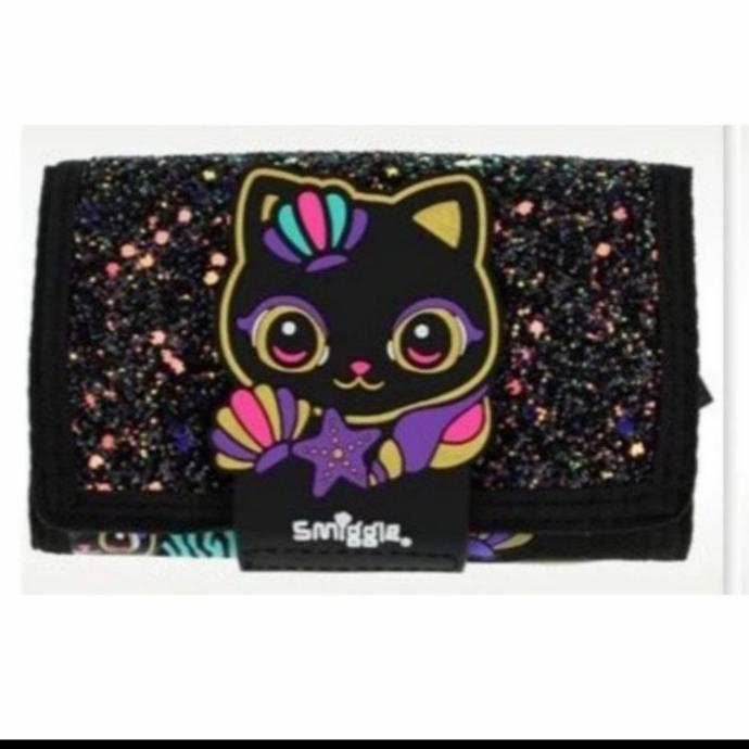 Smiggle Backpack Hey Cat Black, lunch bag, dompet, botol minum/kado