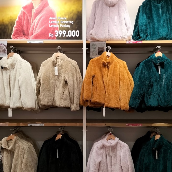 Jastip Jaket Bulu Uniqlo Pria Wanita Smlxl