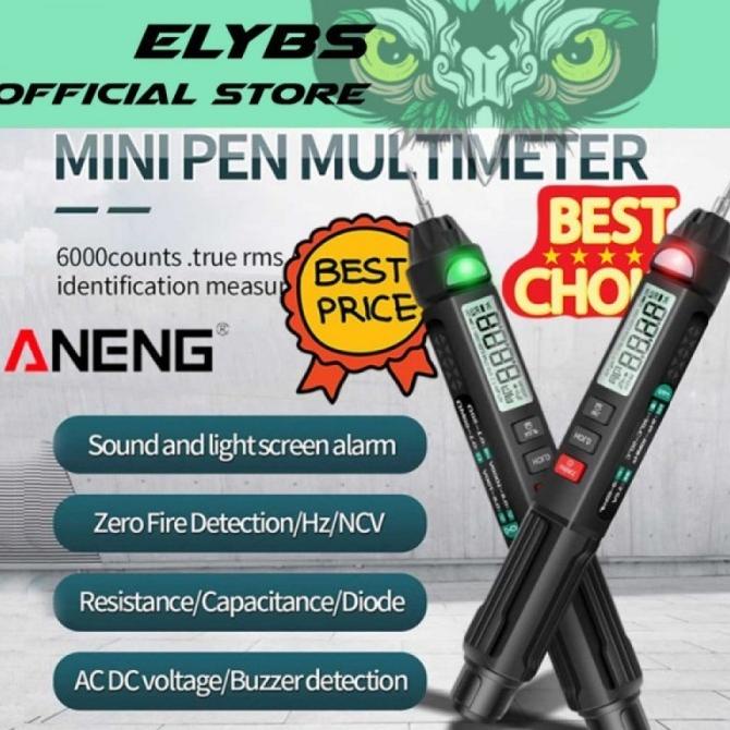 Tespen Digital Multimeter Mini Voltage Tester Pen Multitester Arus ANA