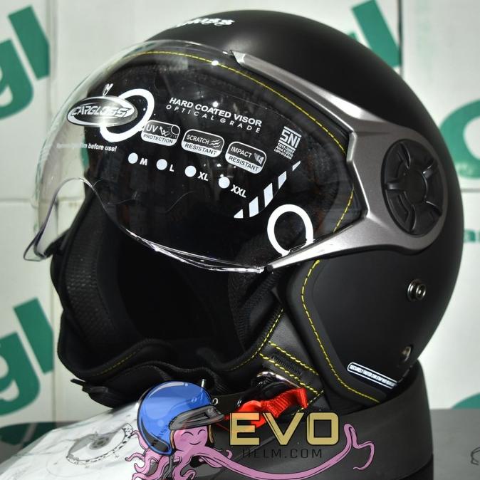 Cargloss Yrm Original Cargloss Gun Metal Doff - Helm Cargloss Yrm Lapakwendy
