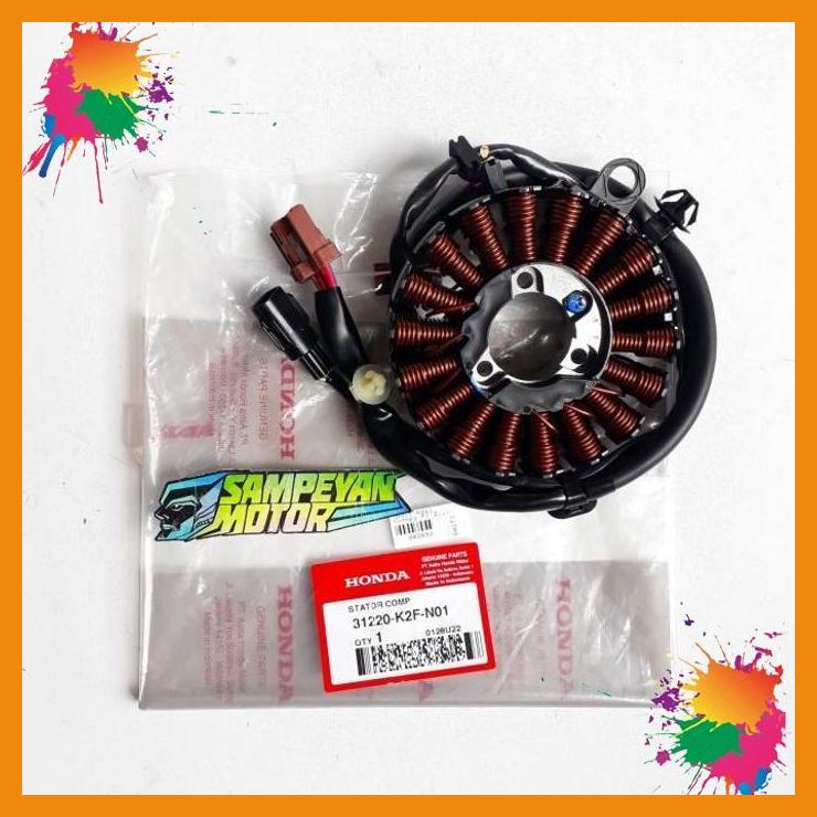 spull spul stator assy honda scoopy fi esp 2021 ori ahm 31220-k2f-n01 [spm]