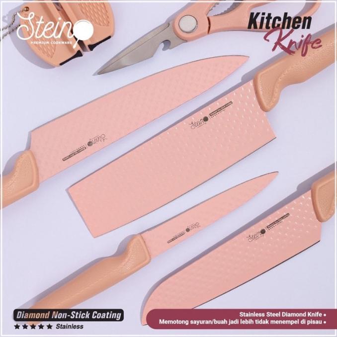 Stain Cookware Pisau Set Diamond Knives Piso Steincookware Original Ok