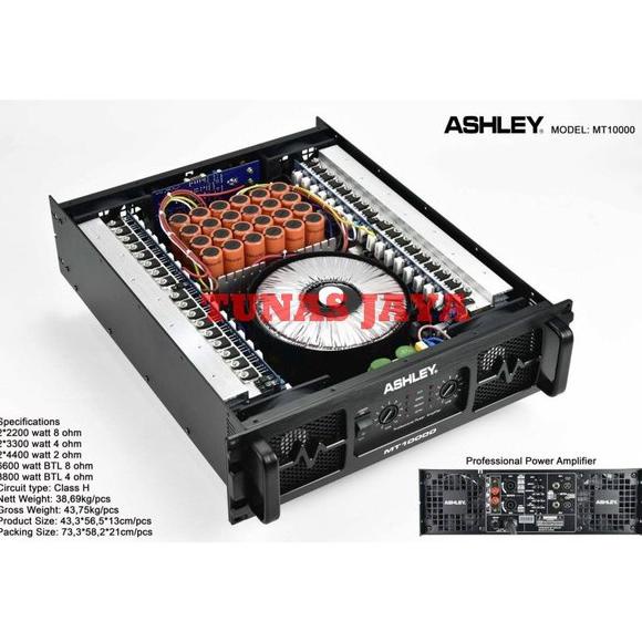 FREE ONGKIR POWER AMPLIFIER ASHLEY MT 10000 - MT10000 ORIGINAL