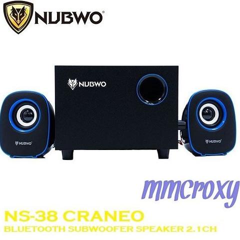 TERMURAH Nubwo NS-38 -Speaker Bluetooth -USB -TF -AUX -SD CARD 2.1 -Speaker Nubwo Craneo