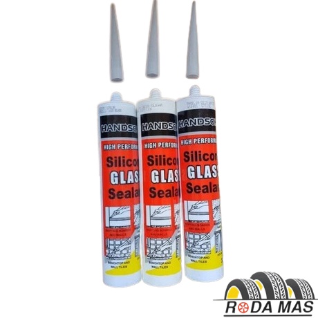 

YBLG4519 HANDSOM LEM Silicone Sealent Kaca Acetic Silen White, Black, Clear - White RMP
