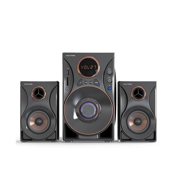 Salon Aktif Polytron Multimedia Speaker Bluetooth USB Remote Extra Bass Original
