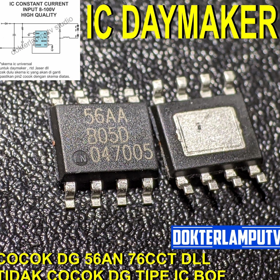 Promo 2.2 IC DAYMAKER DEYMEKER RTD UNIVERSAL IC DRIVER LED CONSTANT CURRENT  INPUT 8-100VDC