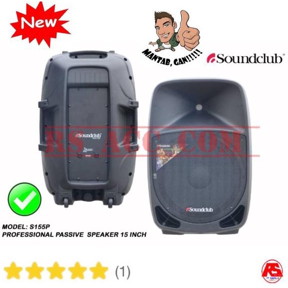 DISKON speaker Pasif soundclub s155p 15inch professional