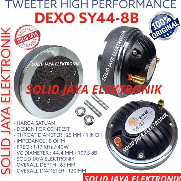SALE TWEETER DEXO SY44-8B PROFESIONAL DRIVER DEXO SY44 8B TWITER TWITTER TWETER SY448B SY44 8B 8 B T
