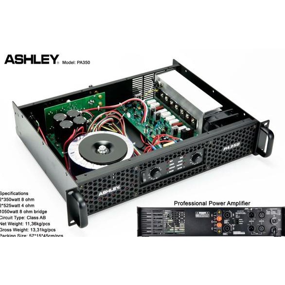 Power amplifier profesional ashley pa350 1050 watt class AB
