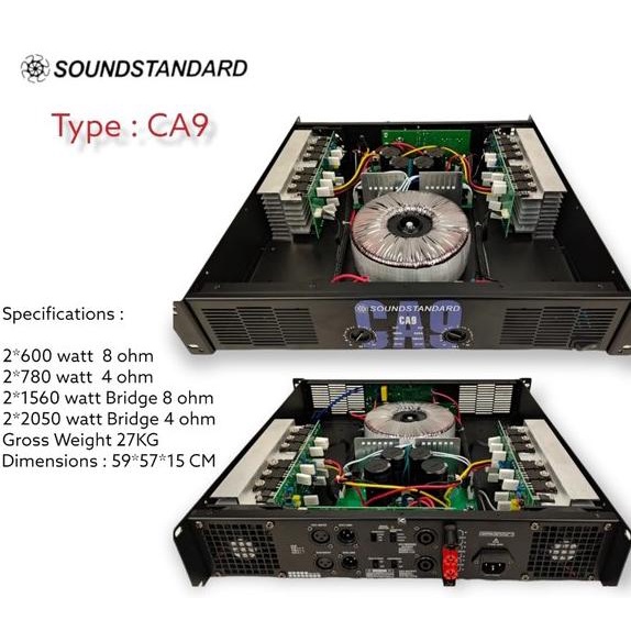 GARANSI POWER AMPLIFIER CA9 SOUNDSTANDARD  CA 9