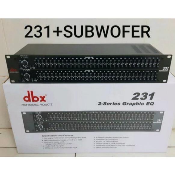 TERMURAH EQUALIZER DBX 231 PLUS SUBWOOFER HIGH QUALITY