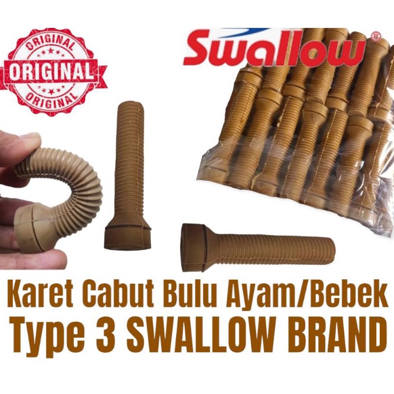 WBFT-66 KARET PENCABUT BULU AYAM 50pcs SWALLOW ORIGINAL  / karet bubut ayam swallow / karet mesin ca