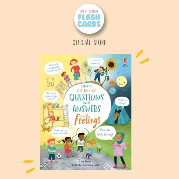

NEW PROMO!!! Usborne Lift the Flap Feelings Questions and Answers Education Book TERLARIS