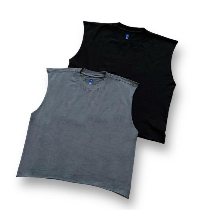 Tank Top YEEZY x GAP Crop Muscle Tee Original Unrelease Pria Gym