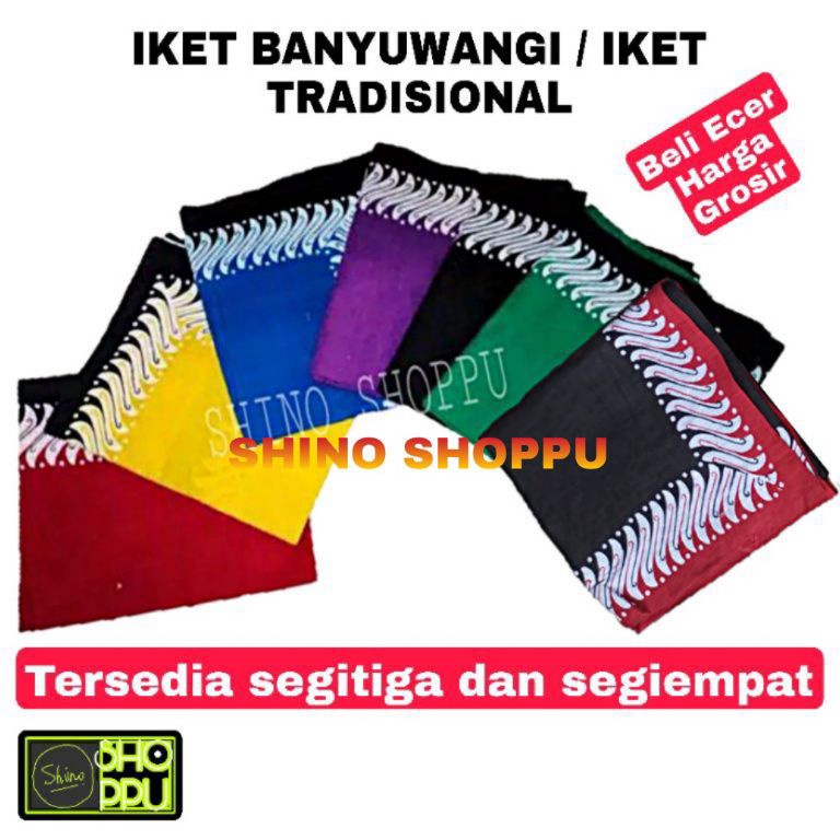 Terdepan5b5Ap Udeng Banyuwangi/Iket Banyuwangi/Ikat kepala Jaranan segi empat & segitiga