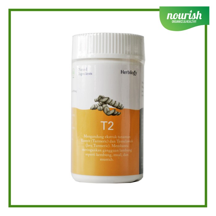 

Herbilogy T2 (Turmeric/kunyit dan Java Turmeric/Temulawak) 30 capsule