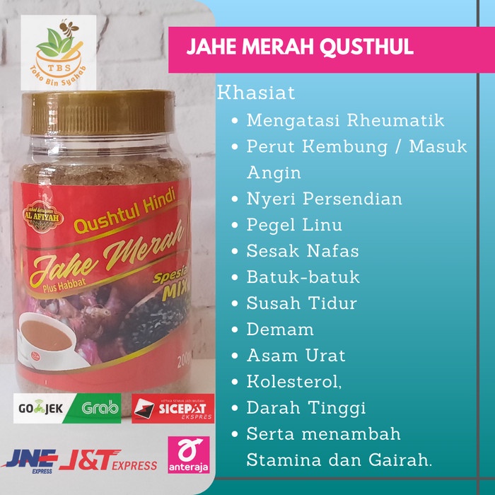 

Jahe merah bubuk super qusthul Hindi habatussauda imun paru pernafasan