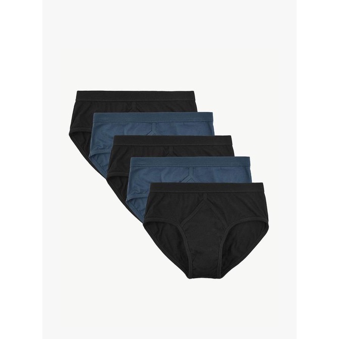 MARKS & SPENCER - Celana Dalam Pria - 5 Pack Cotton Briefs