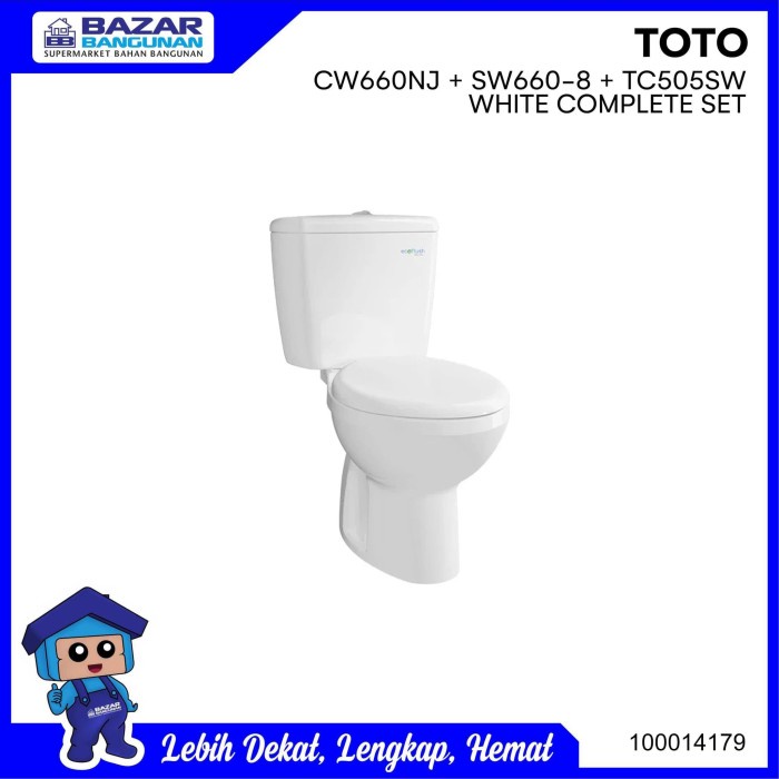 CLOSET KLOSET TOILET DUDUK TOTO CW 660 NJ J / CW660NJ / CW660J SW660J