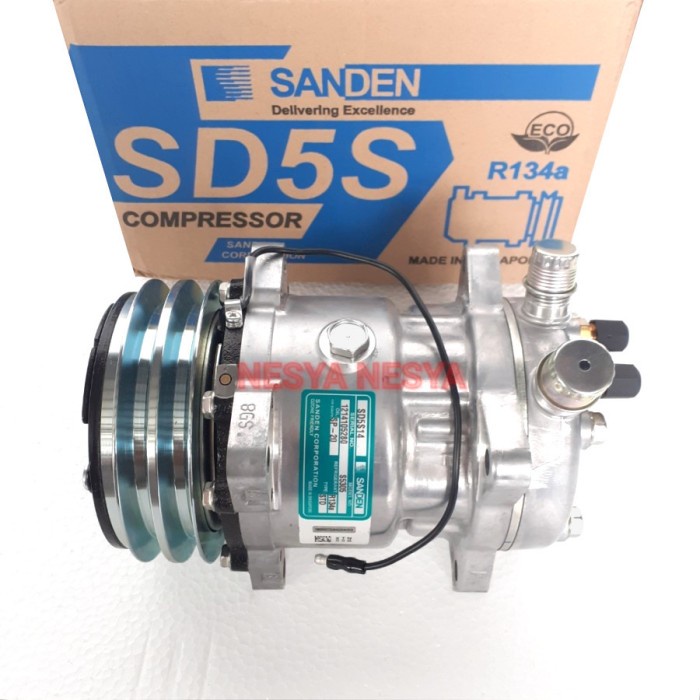 compresor kompresor ac mobil sanden sd508 / sd 508 - 12v - sanden ori best