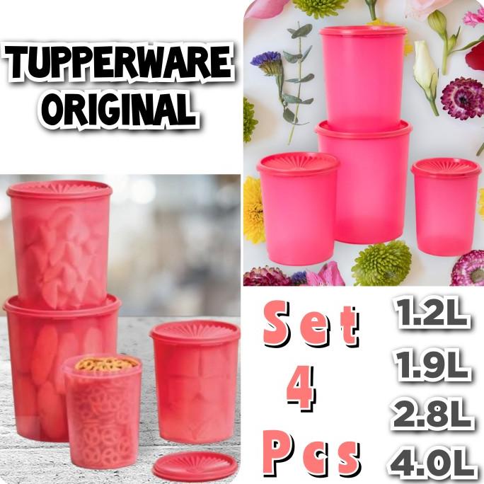 

Tupperware Set Toples Snack Keripik Kerupuk Kue Kering Kacang Roti