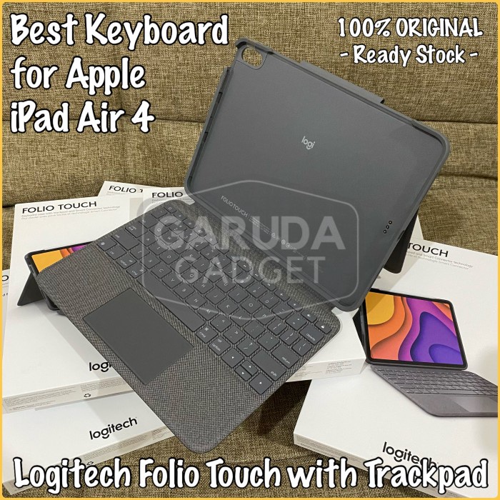 Keyboard iPad Air 4 Logitech Folio Touch with Trackpad Case Casing New